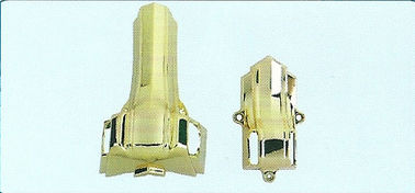 Het plastic van de de Decoratiedoodskist van de Doodskisthoek van de de Hardware Gouden Kleur Superieure Plateren